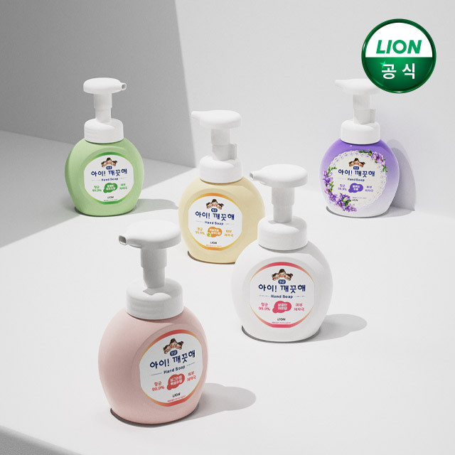 아이깨끗해 핸드워시 250ml 본품 2개+200ml 리필 4개