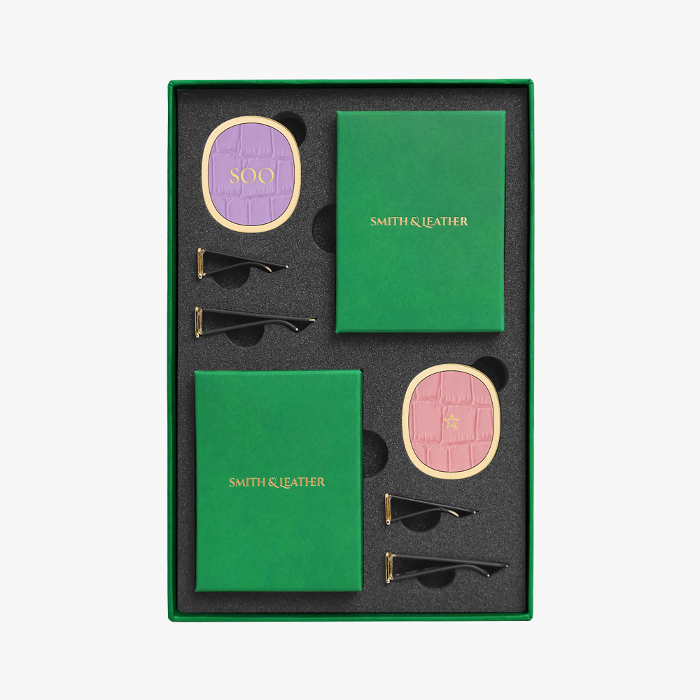 스미스앤레더 가죽 송풍구 차량용방향제 2종 SET 선물포장