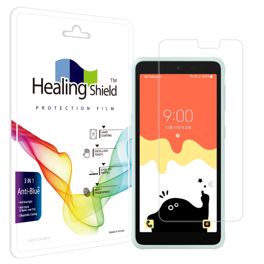 SKT 키즈폰 ZEM 꾸러기 포켓몬 에디션 블루라이트차단 액정보호필름 1매 - 상품 이미지