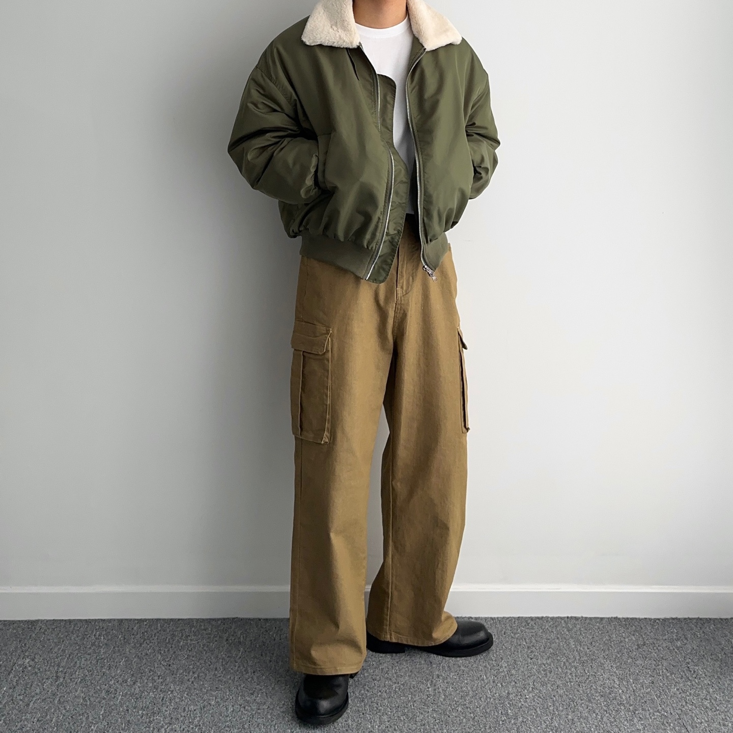 건빵바지 퍼티그팬츠 남자통바지 - 상세 이미지 5