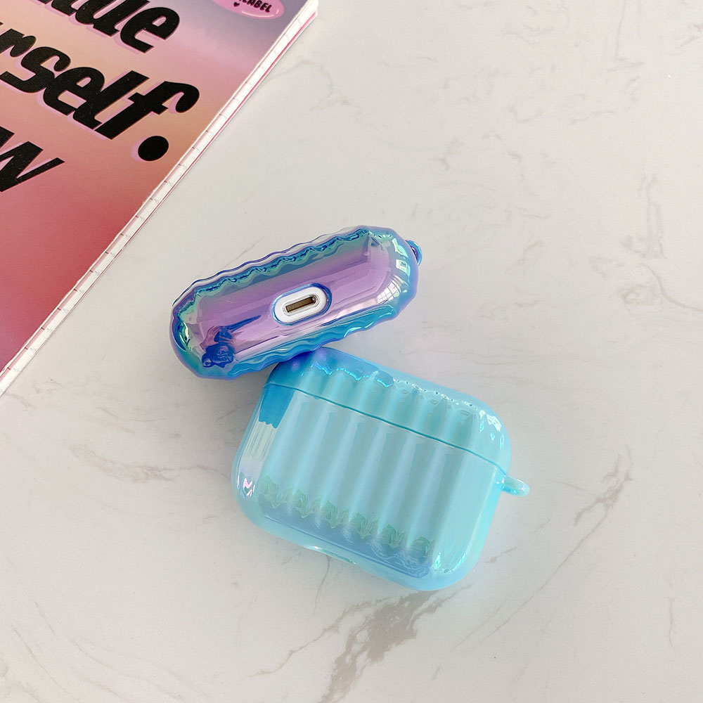 에어팟 프로 케이스 홀로그램 오로라 캐리어 아이팟 이미지 3