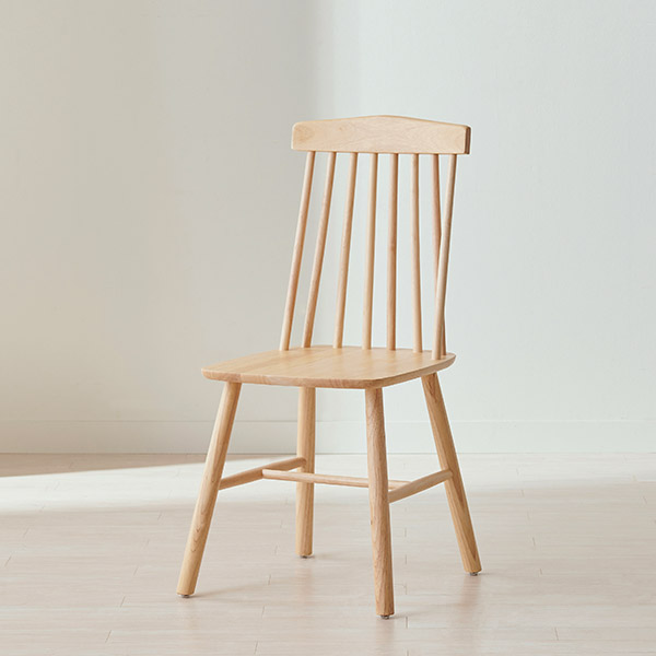 스칸디아 오트 고무나무 원목 의자(A타입)