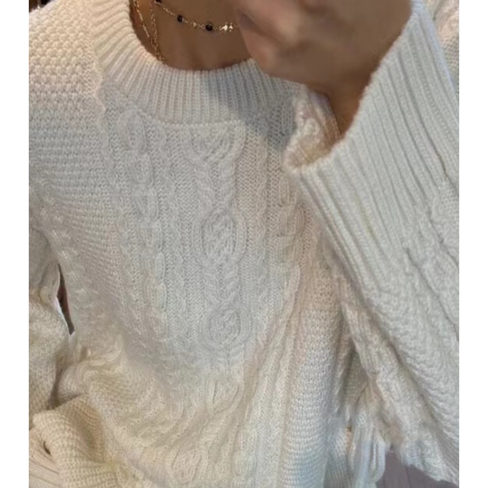 꼬리에 꼬리를 무는 그날 이야기 장도연 니트 옷 그레이 라운드넥 110회 패션 이미지 3