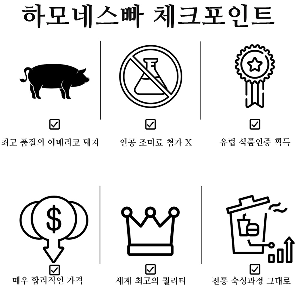 하몬 AlmAmigos 스페인 하몽 이베리코 베요타 100 블랙라벨 핸드카빙 와인안주 80g - 상세 이미지 5