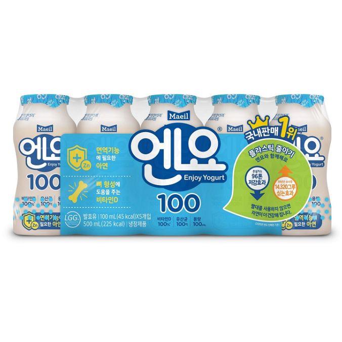 매일 엔요100 요구르트 100ml x 5입 : 쿨룩스토어