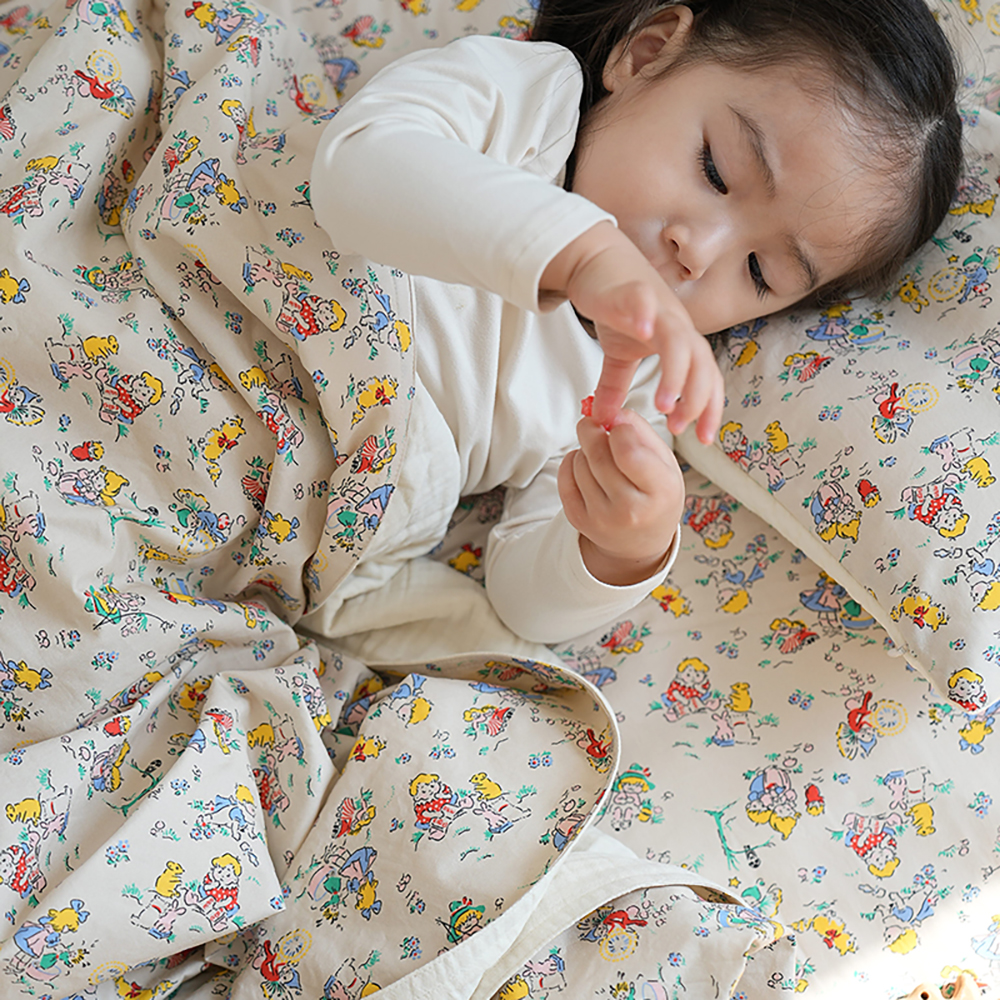 올포홈 누빔 사계절 어린이집 낮잠이불 두툼한 낮잠 패드 입소준비물 버니베어 건조기 사용