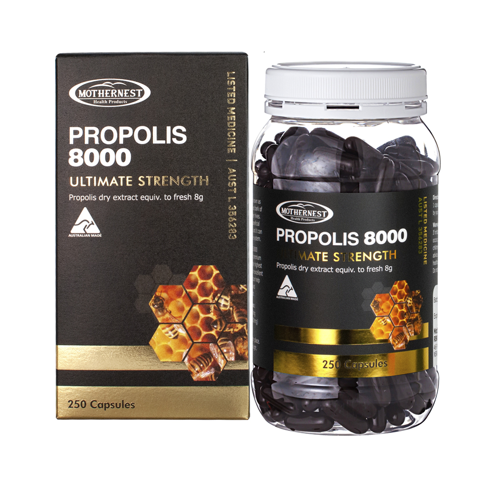 마더네스트 호주직구 고함량 프로폴리스 8000mg 영양제 플라보노이드 250캡슐, 1개 - 상세 이미지 2