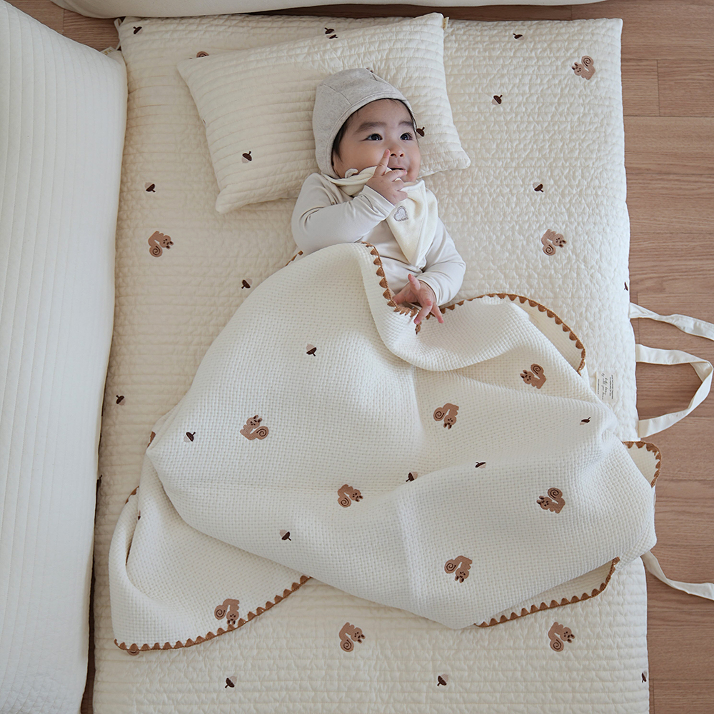 올포홈 자수 누빔 어린이집 낮잠이불 양면 분리형 낮잠 패드 등원준비물 러빗 아기