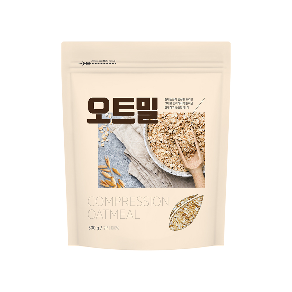 오트밀 500g 귀리 100% 시리얼 : 주식회사 현대농산