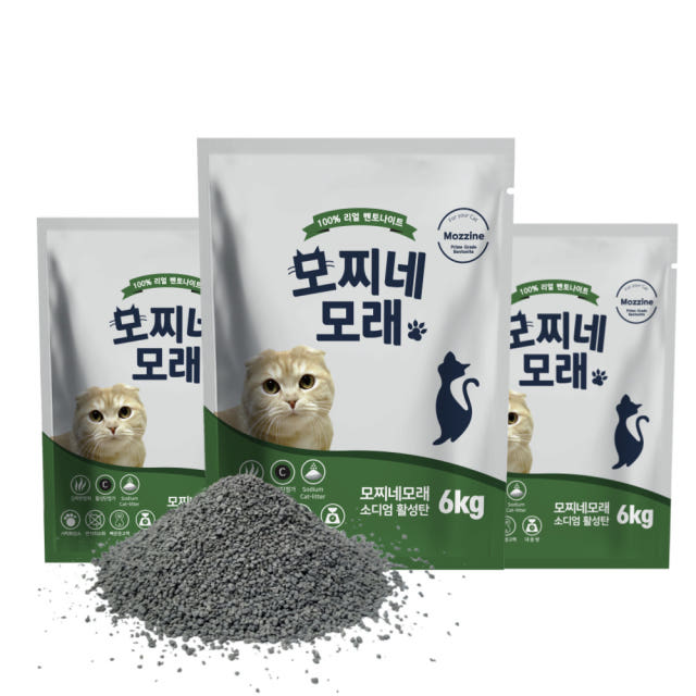 모찌네모래 소디엄 벤토나이트 무향, 6kg