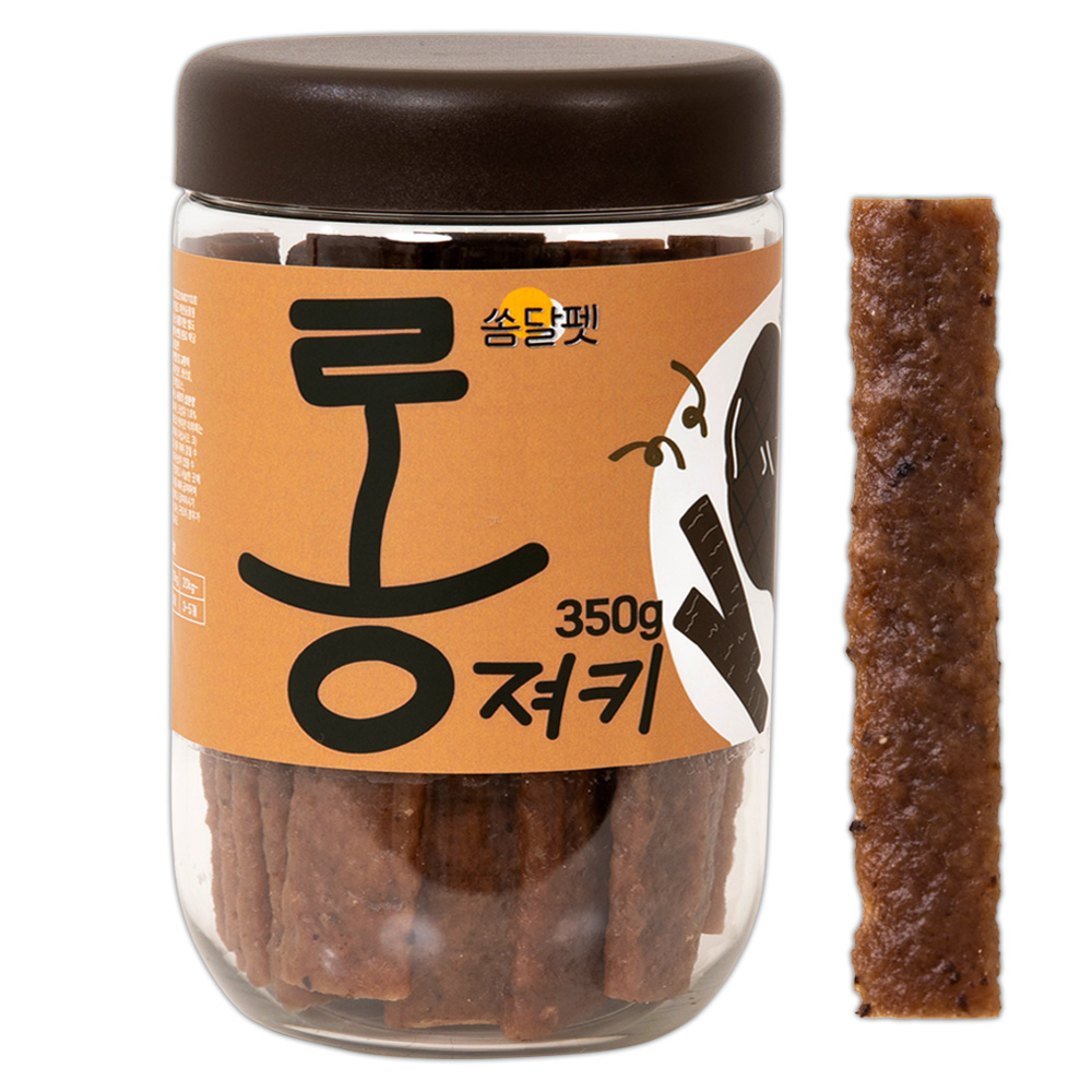 롱 져키 강아지 육포 소고기 황태 오리고기 간식 350g 쏨달펫 - 상품 이미지