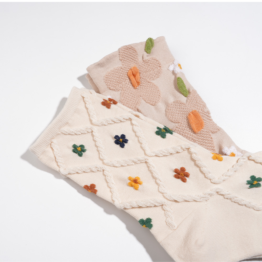 삭피엔스 여자 양말 선물세트 무지 긴목 무지 골지 긴 흰 패션양말 N배송