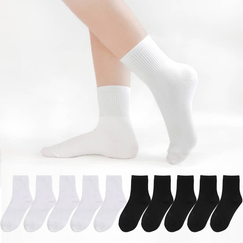 룰루렐라 룰루렐라 여성 국산 위클리 중목 양말 10켤레