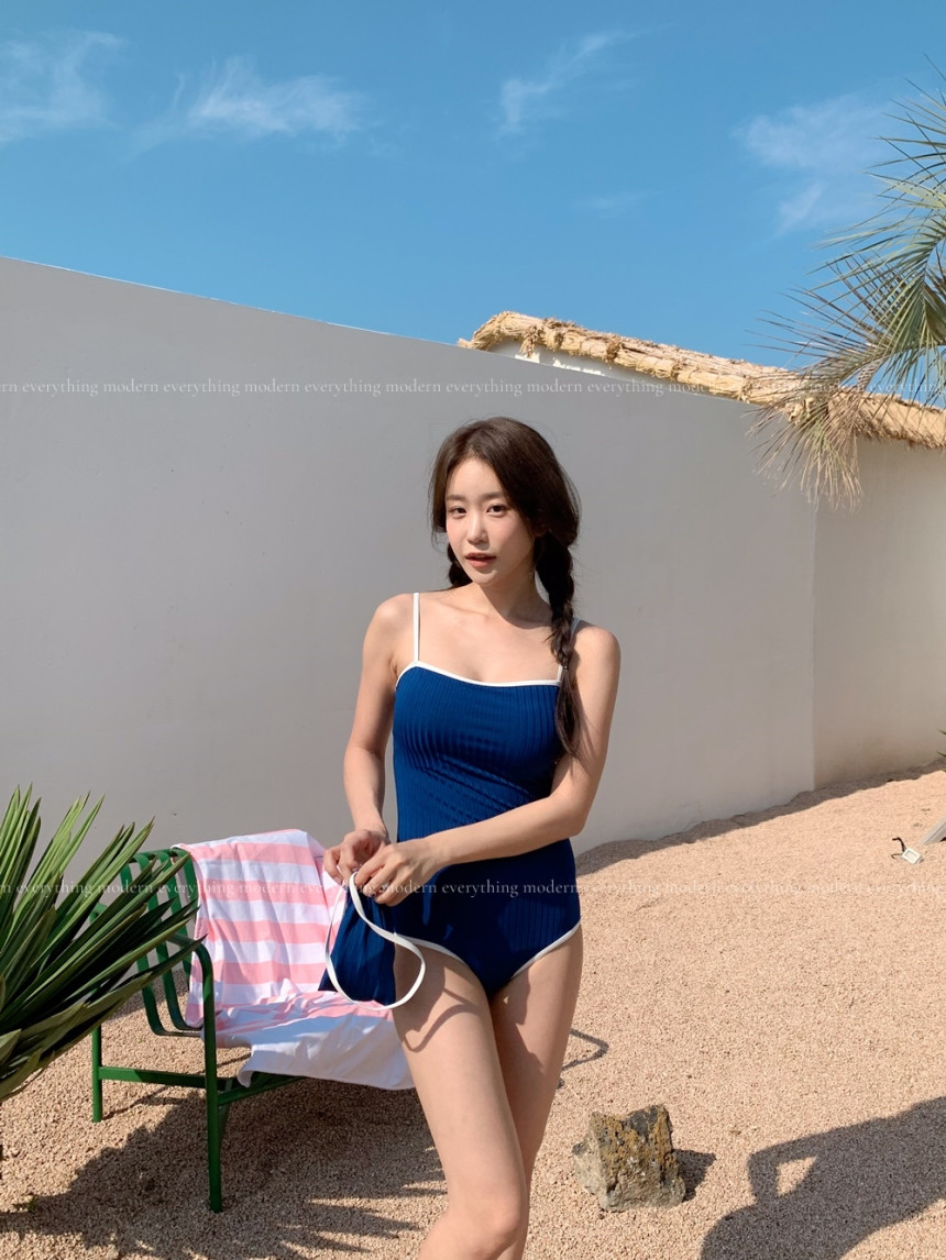 🍊[파우치증정/날씬보장] M-3XL 빅사이즈 배색 모노키니 호캉스 호텔 바캉스 휴양지 유교걸 수영복 상세 이미지 39