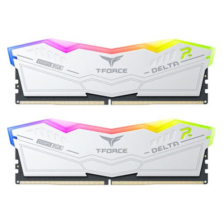 팀그룹 팀그룹 T-Force DDR5 5600 CL32 Delta RGB 화이트 패키지 32GB(16Gx2) TeamGroup램 데스크탑 메모리