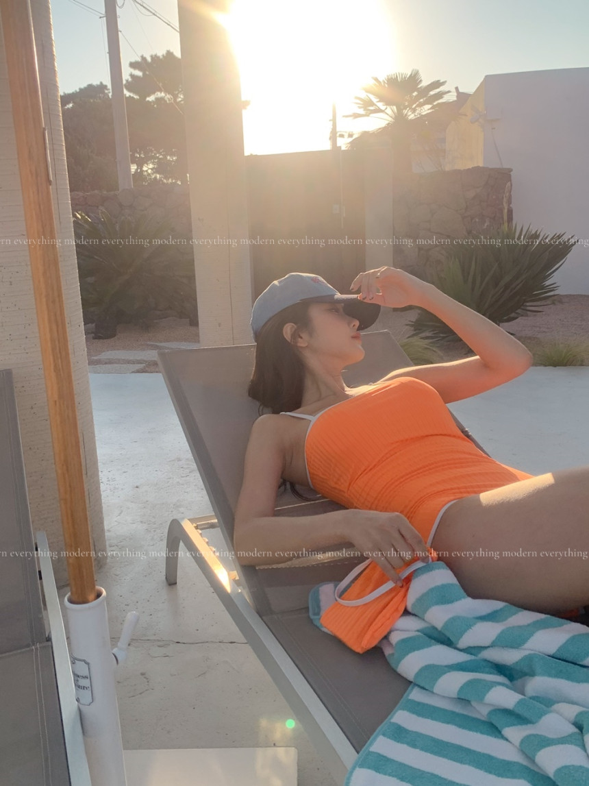 🍊[파우치증정/날씬보장] M-3XL 빅사이즈 배색 모노키니 호캉스 호텔 바캉스 휴양지 유교걸 수영복 상세 이미지 35