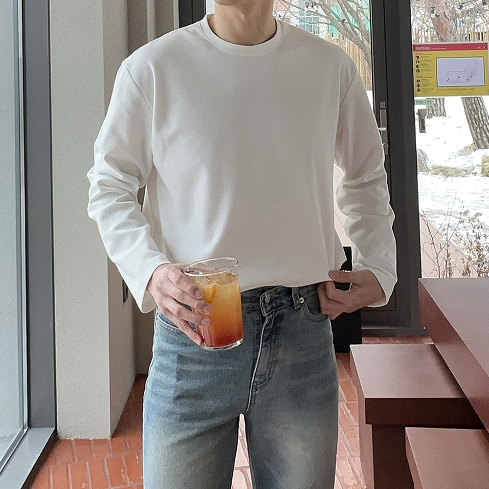남자긴팔티 오버핏 분또 이너 레이어드 티셔츠 착용 후기 | 사이즈/핏 총정리 - 대표 이미지