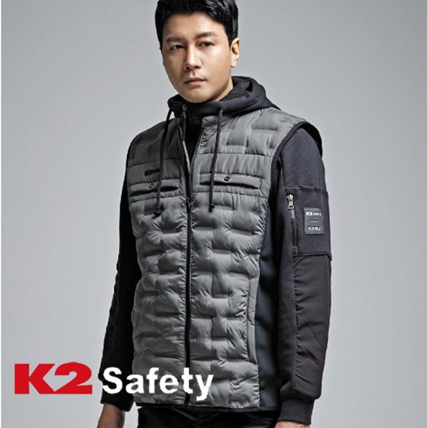 K2 세이프티 등산조끼 겨울 동계 패딩 작업복 근무복 회사원 VE-F3603 - 상품 이미지