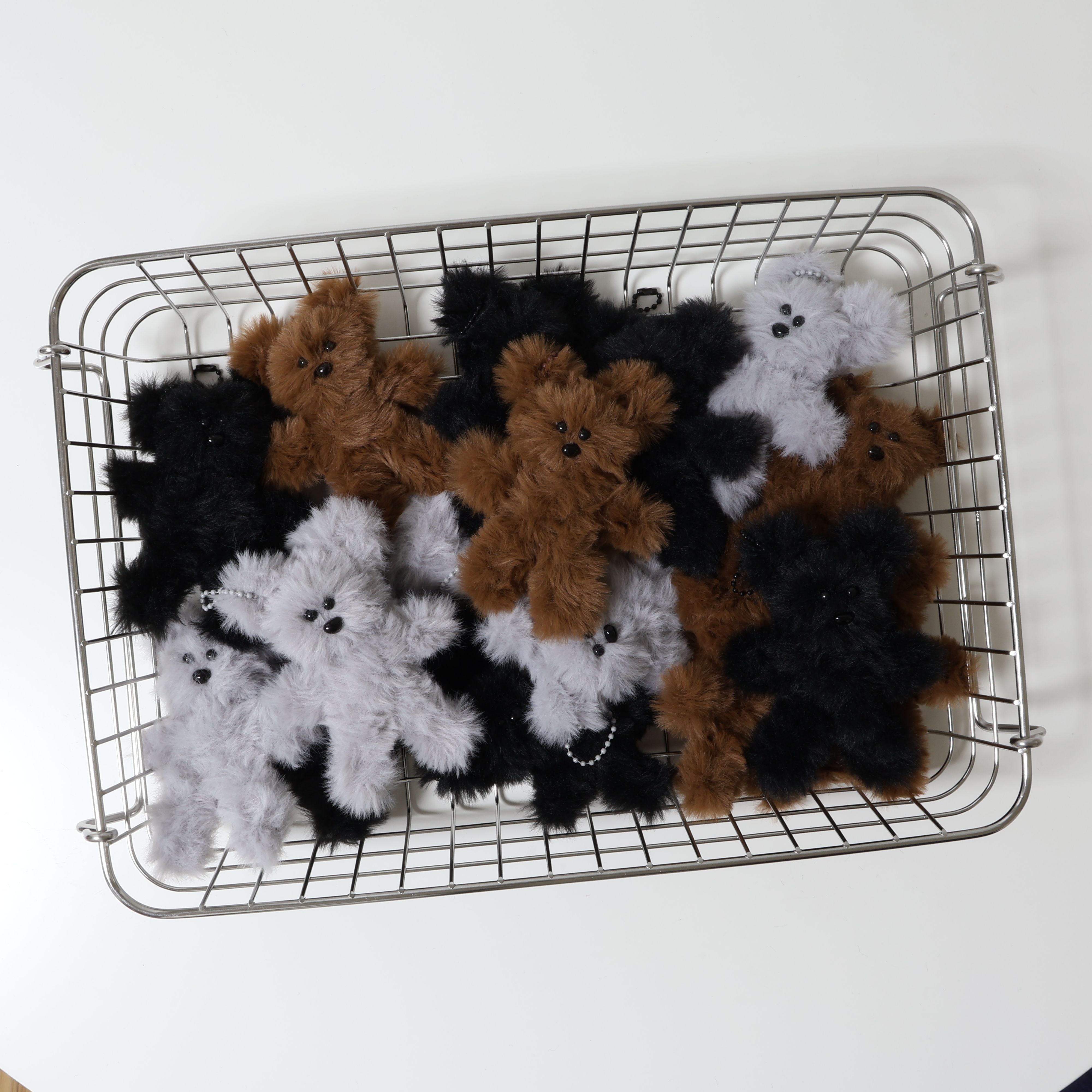 모루 털모루 인형 키링 귀여운 곰인형 가방 걸이 참 백꾸 완제품 열쇠 고리 키홀더