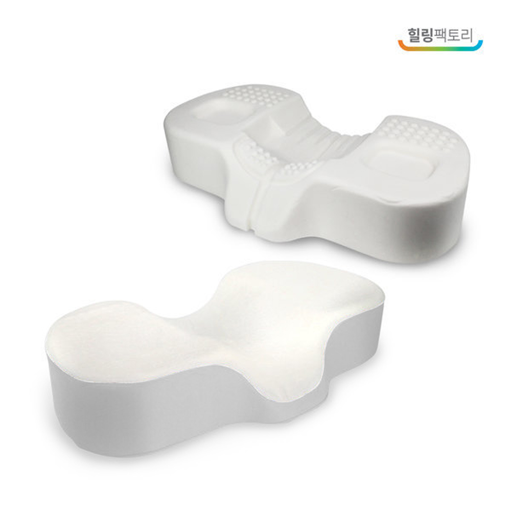 힐링팩토리 경추베개 거북목 일자목 디스크 목이개운한 낮은 숙면 베개 메모리폼