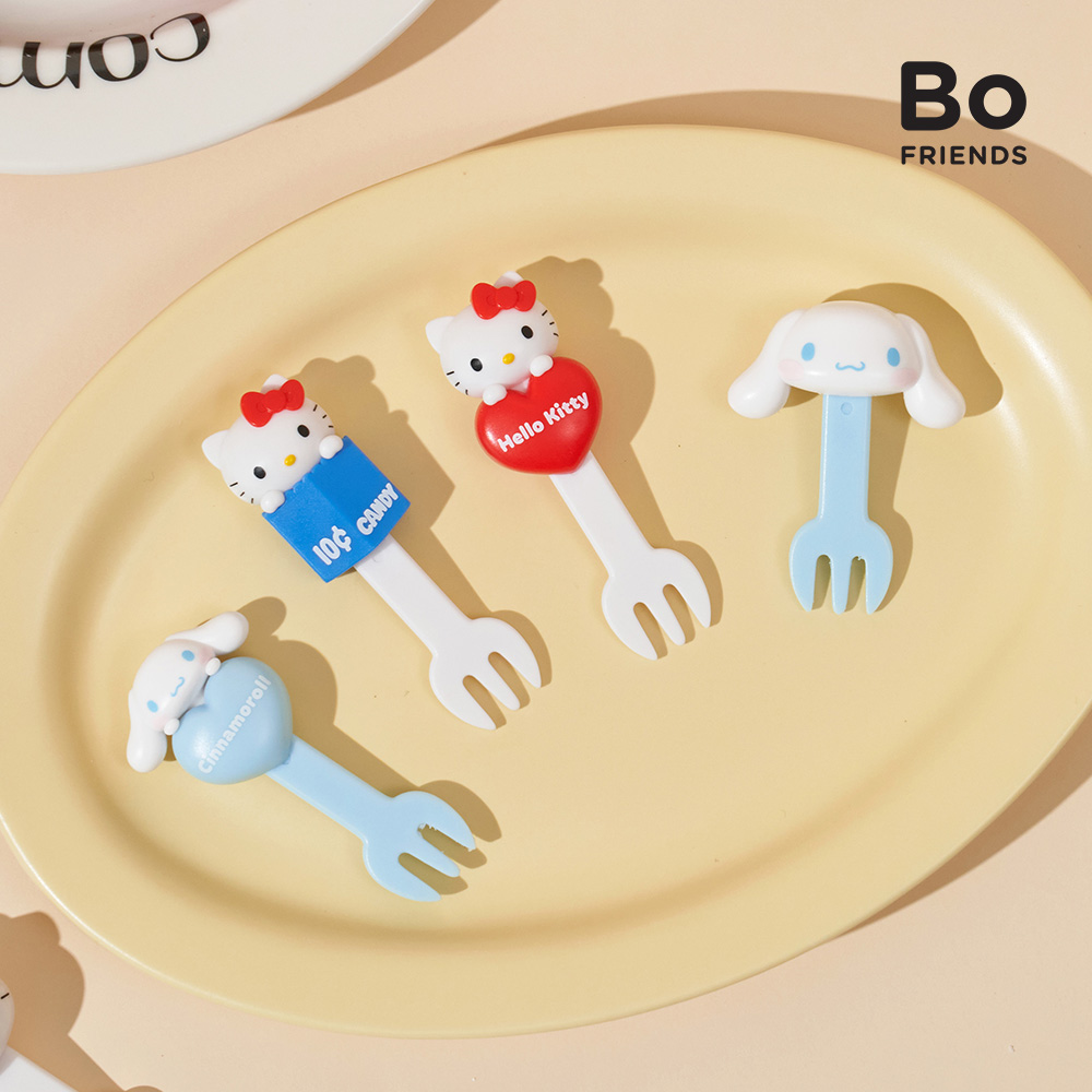 [보프렌즈] 산리오 캐릭터즈 도시락 디저트 포크 카페 빵 아이스크림 과일 디저트 피크닉 - 상세 이미지 2