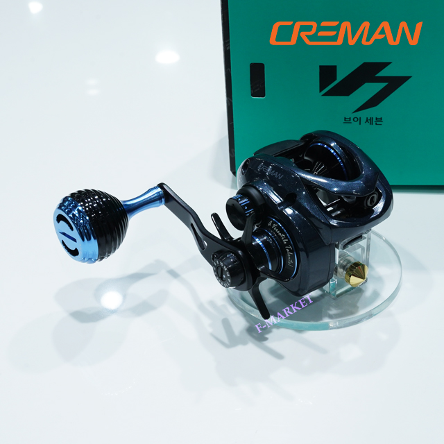 크레만 V7 브이세븐 문어 광어 참돔 쭈꾸미 갑오징어 릴 파워핸들 드랙력 11kg