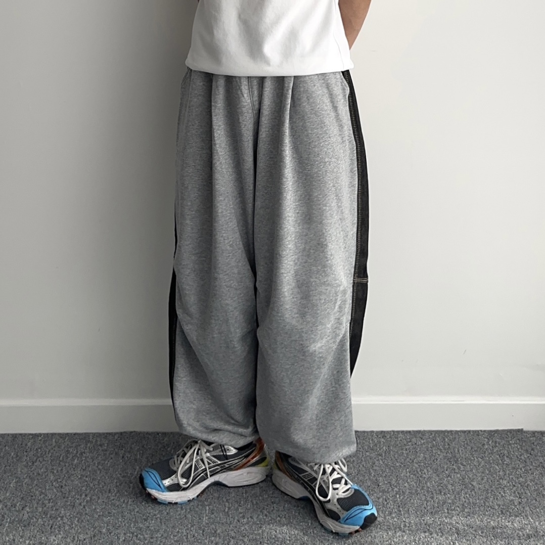 스웻팬츠 벌룬팬츠 남자와이드트레이닝팬츠 - 상세 이미지 4