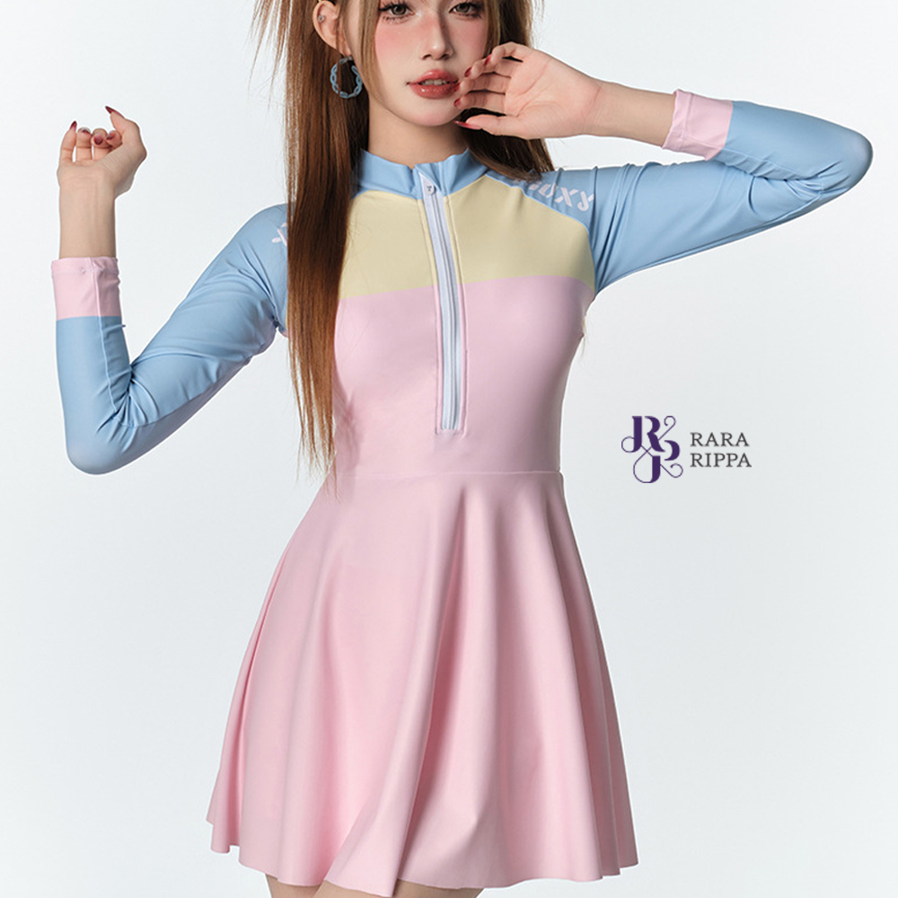 원피스 래쉬가드 긴팔 비치웨어 - 상세 이미지 2