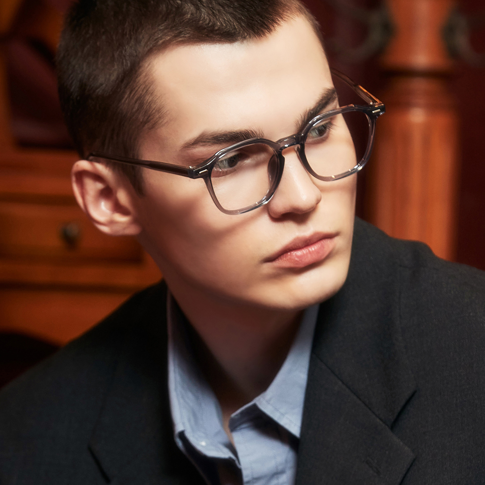 투명 뿔테 블루라이트 차단안경 패션 가벼운 안경테 자외선 남자 여자