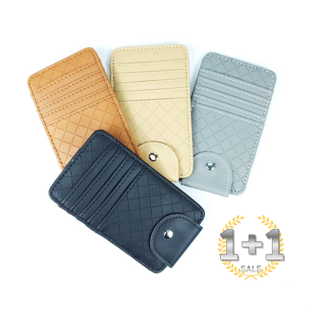 1+1 자동차 차량용 썬바이저 카드포켓 사이드 카드수납 수납함 홀더 카드지갑