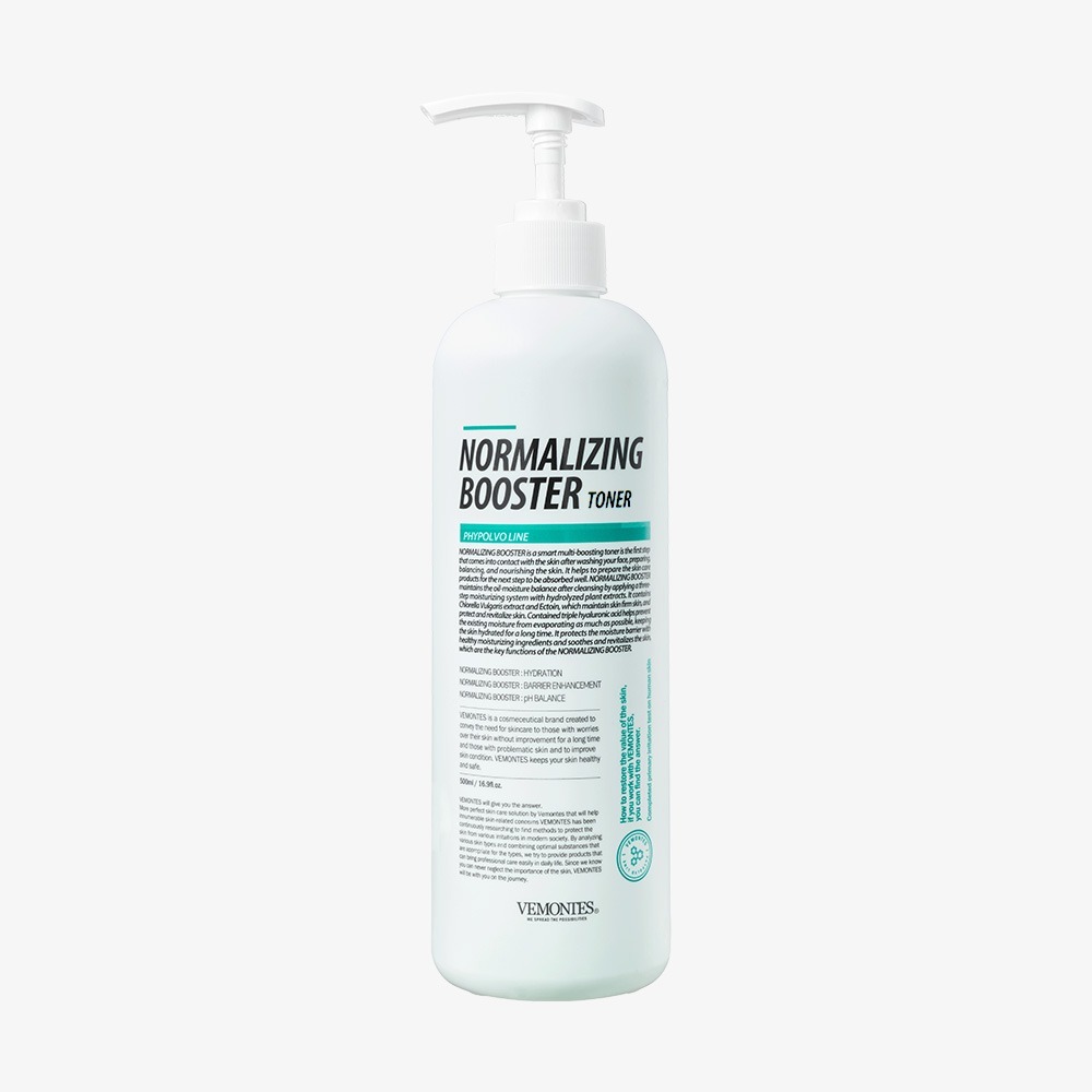 베몽테스 노멀라이징 부스터 500ml 유수분밸런스 히알루론산 액토인 보습토너 - 상세 이미지 2