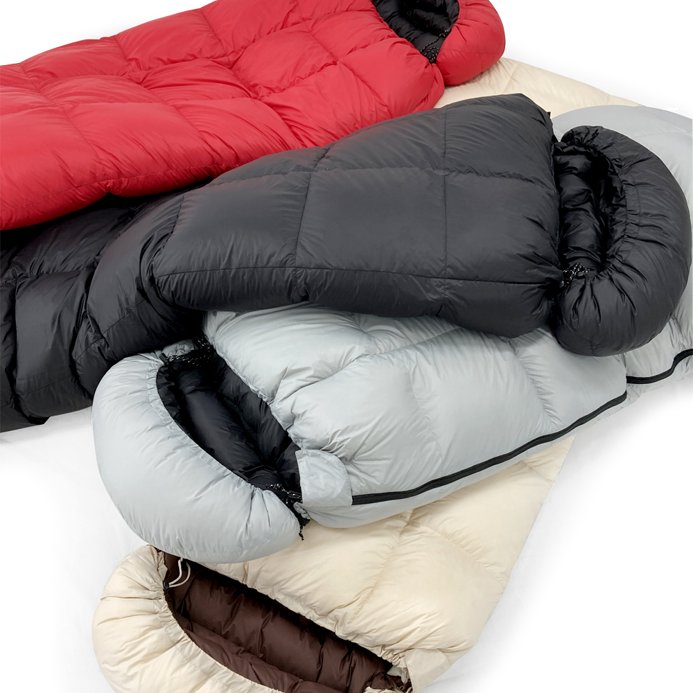 어반캠퍼 다우니페더 덕다운 침낭 차박 백패킹 캠핑침낭 오리털 충전재 900g, 밀키베이지