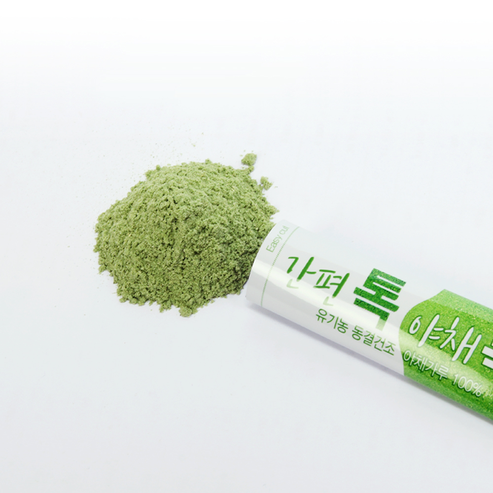 산마을 동결건조 스틱분말 간편톡 야채톡, 양배추, 보리새싹, 쌀눈, 미강 곡물가루 - 상세 이미지 2