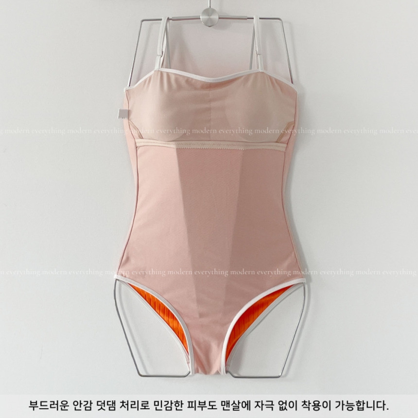 🍊[파우치증정/날씬보장] M-3XL 빅사이즈 배색 모노키니 호캉스 호텔 바캉스 휴양지 유교걸 수영복 상세 이미지 75
