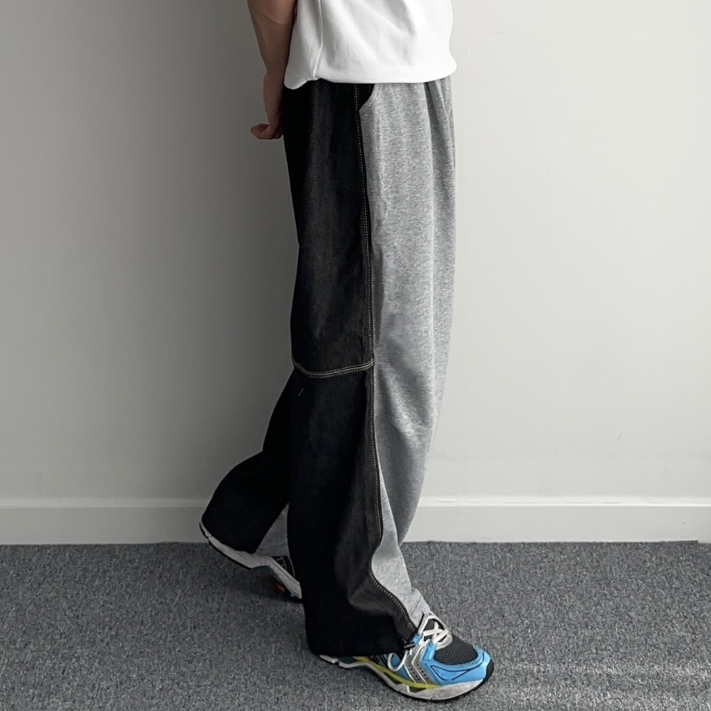 스웻팬츠 벌룬팬츠 남자와이드트레이닝팬츠 - 상세 이미지 2