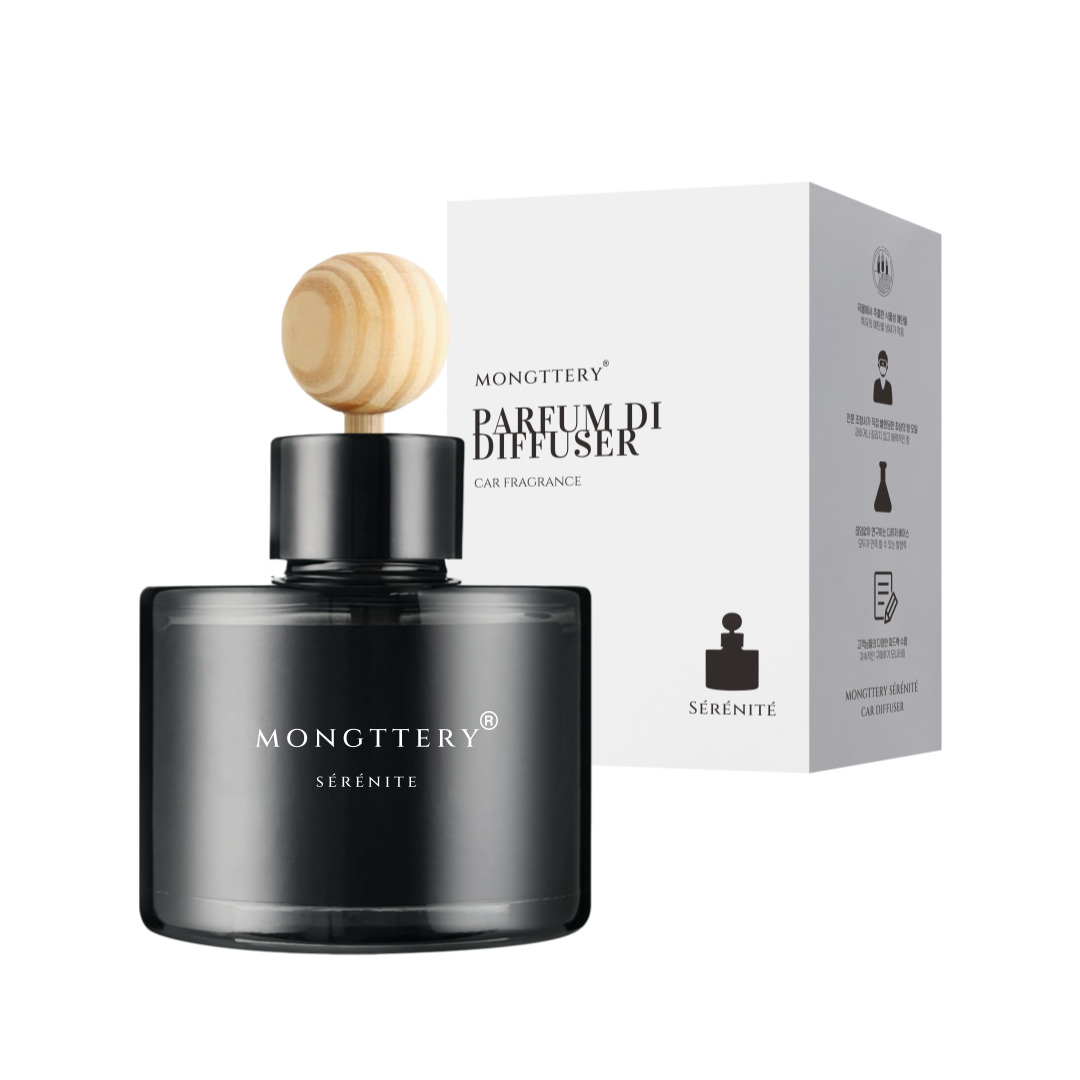 몽때리 세레니테 차량용 방향제 디퓨저 120ml 단품 블랙체리 고급 자동차 차량 명품