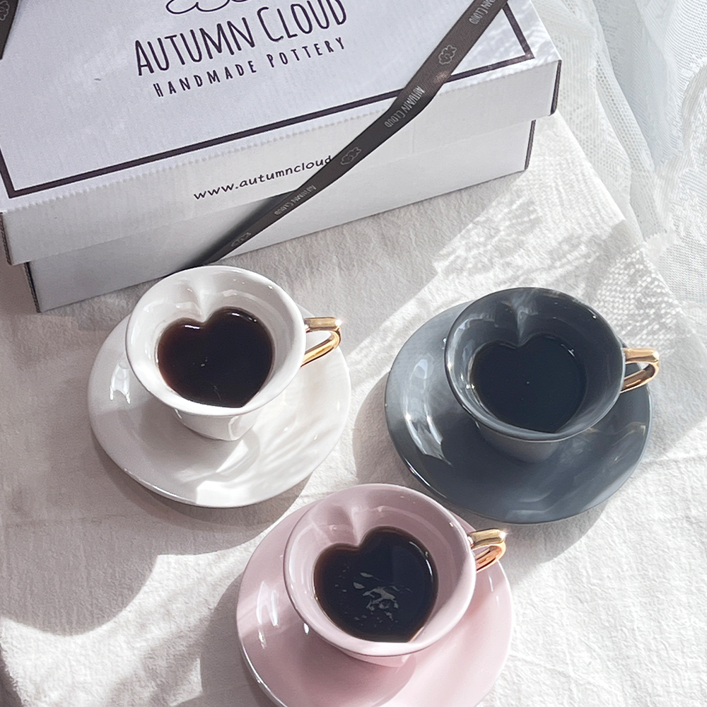 하트골드 커피잔 선물세트 (2set)