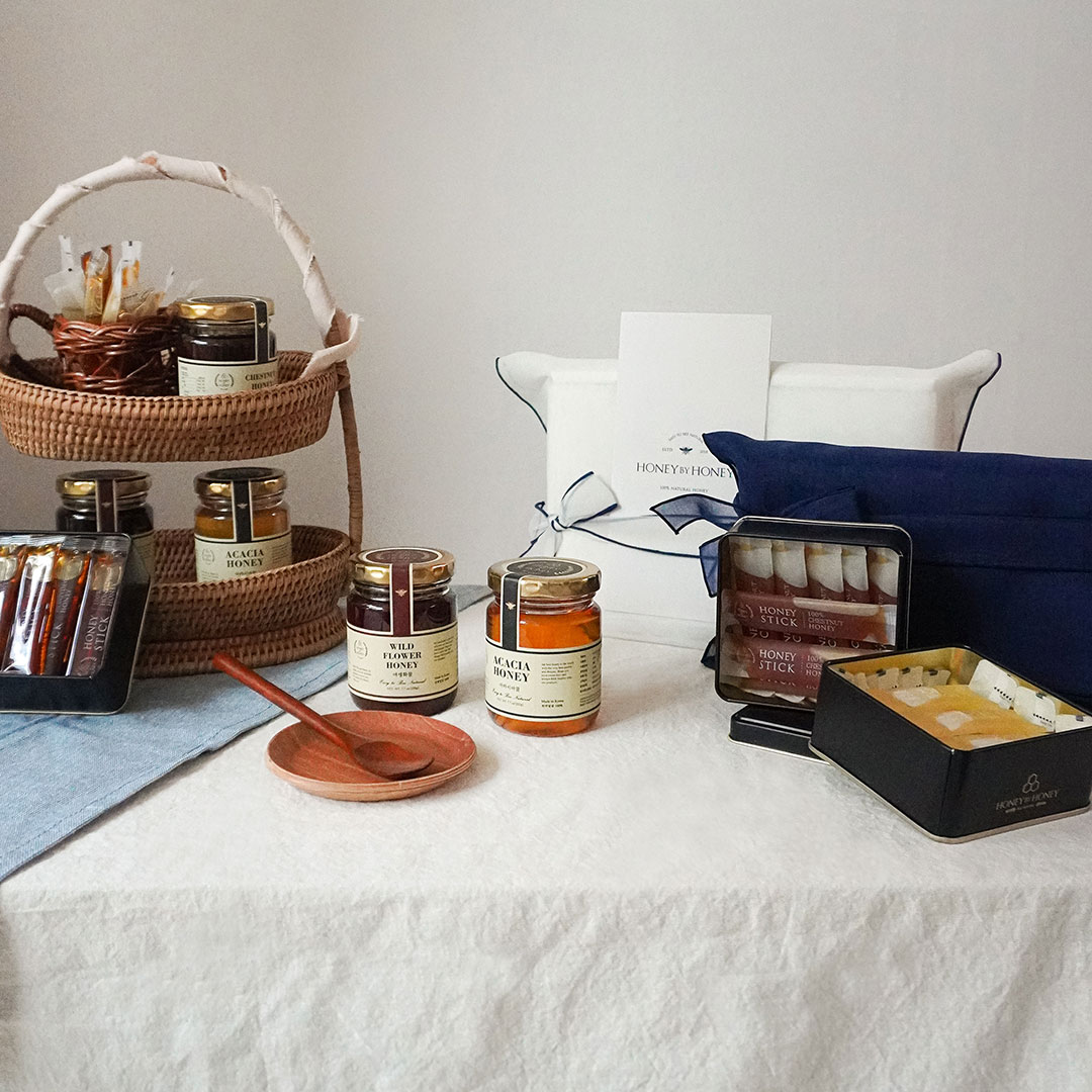 허니바이허니 국산 벌꿀 스틱 교수님 부모님 선물 세트 아카시아 야생화 30포
