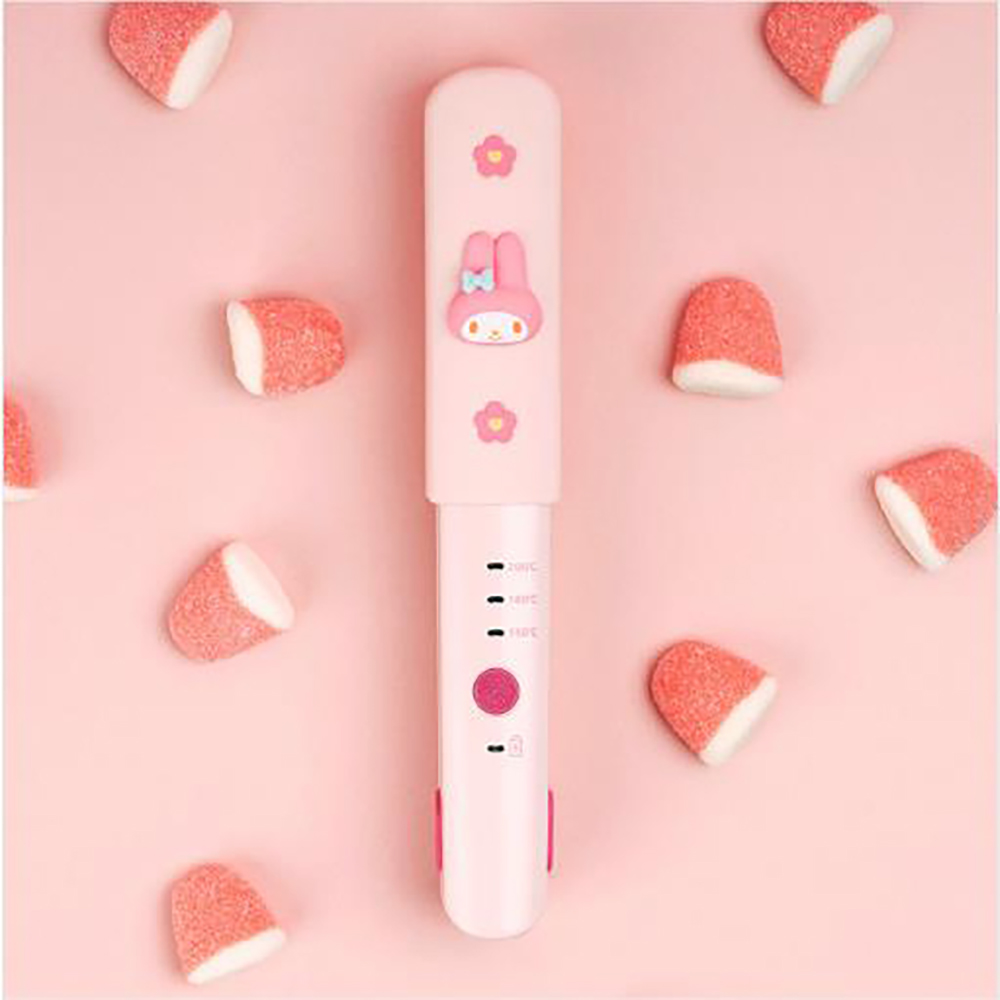 산리오 무선 미니 여행용 고데기 휴대용 앞머리 C컬 볼륨 고데기 - 상세 이미지 3