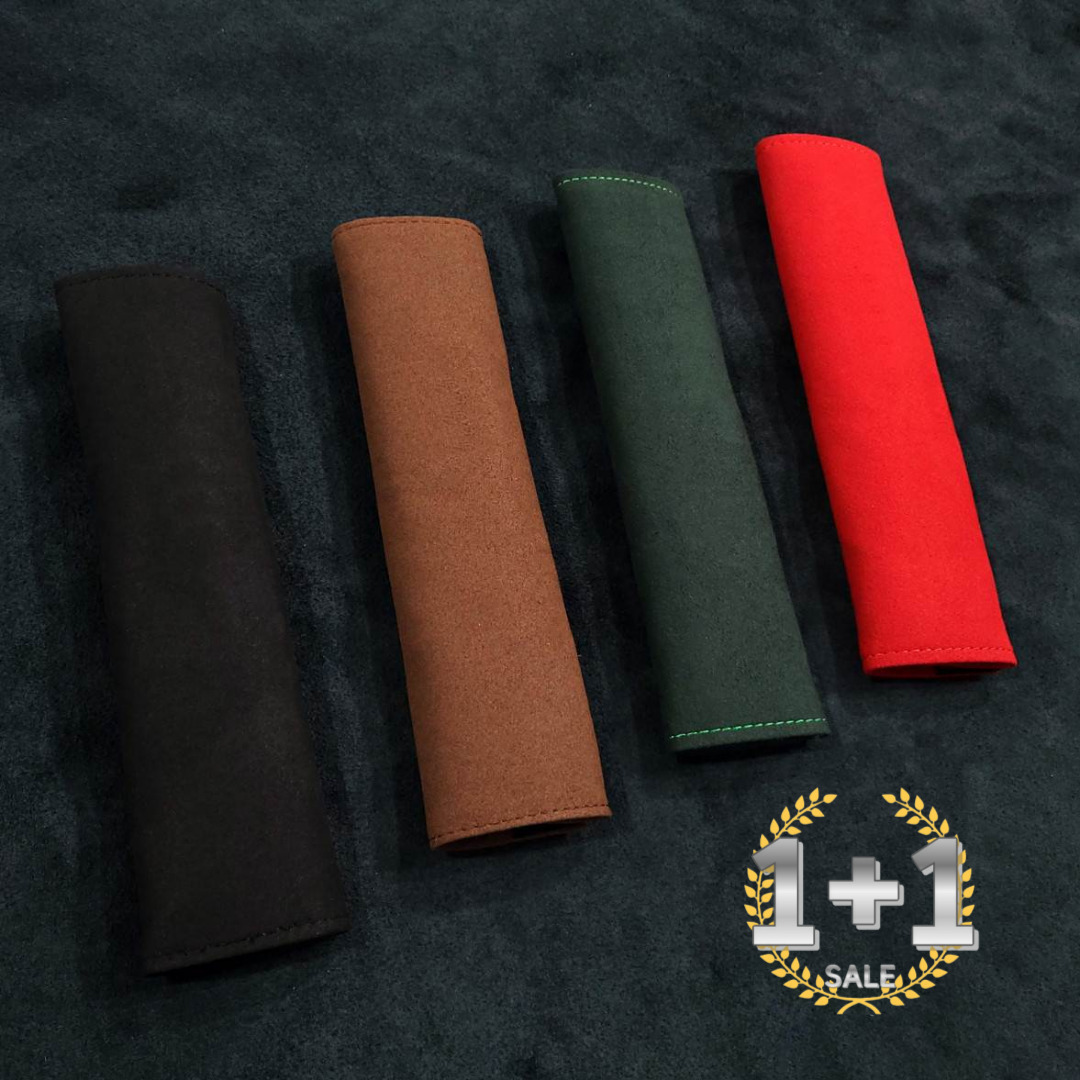 1+1 자동차 차량용 안전벨트 커버 쿠션 스웨이드 쏘렌토 싼타페 레이 카니발