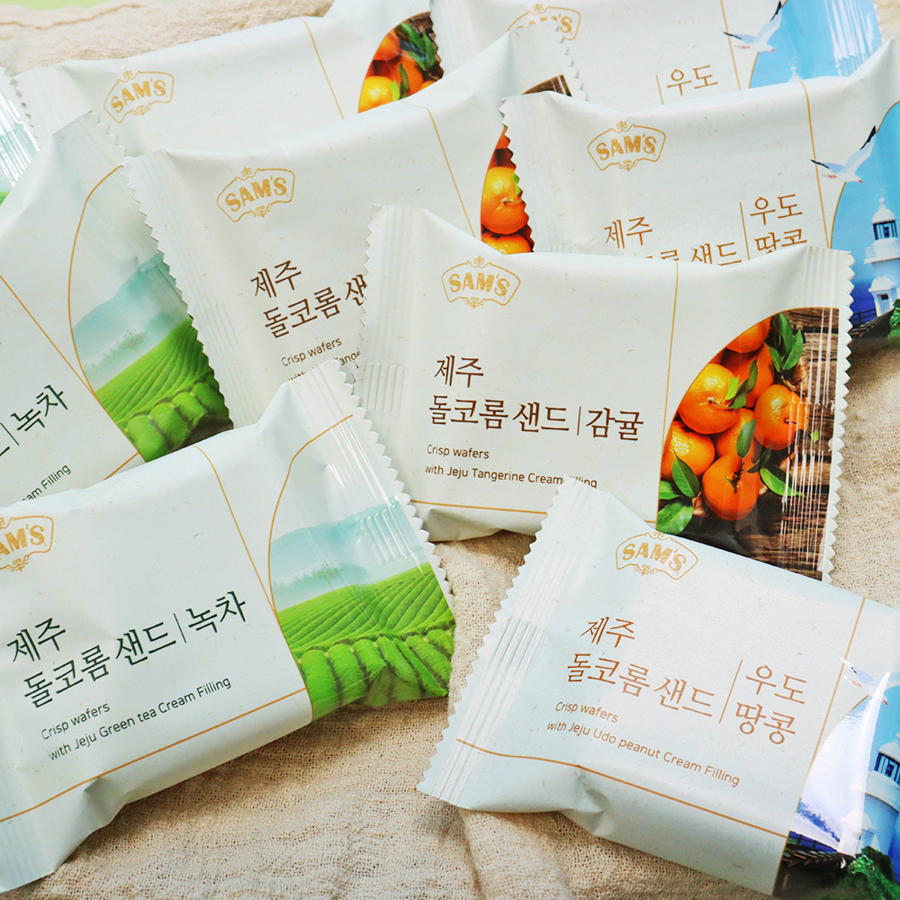 제주 돌코롬샌드 감귤 7개입 프리미엄 쿠키 웨하스 제주여행선물 기념품 - 상세 이미지 5