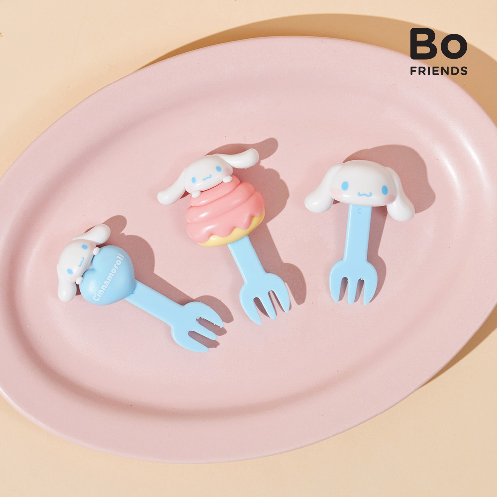 [보프렌즈] 산리오 캐릭터즈 도시락 디저트 포크 카페 빵 아이스크림 과일 디저트 피크닉 - 상세 이미지 3