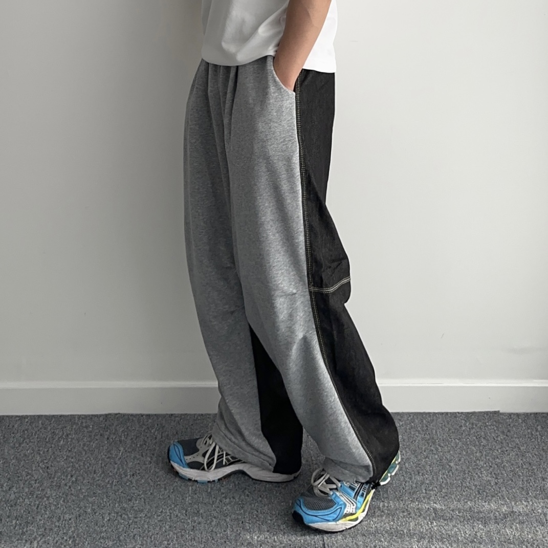 스웻팬츠 벌룬팬츠 남자와이드트레이닝팬츠 - 상품 이미지