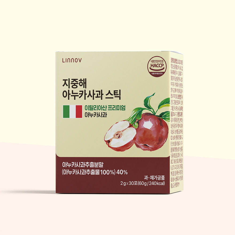 지중해 아누카사과 비오틴 맥주효모 검정콩 분말스틱 - 상품 이미지