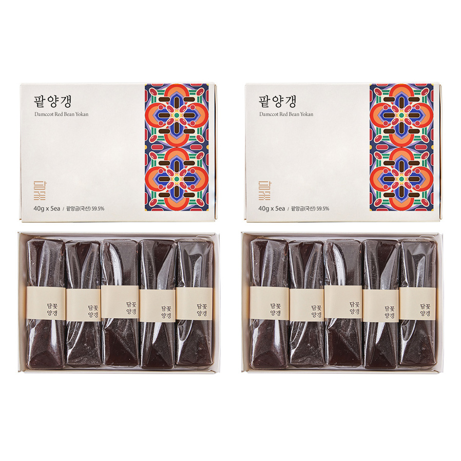 명장이 만든 쫀득한 담꽃 팥양갱 40gx10ea (고급 선물세트) 목함 할매니얼 - 상세 이미지 5