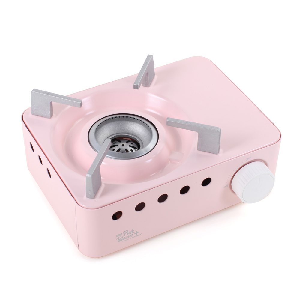 미니 가스버너 휴대용 가스렌지 캠핑버너 고화력 브루스타 핑크 케이스