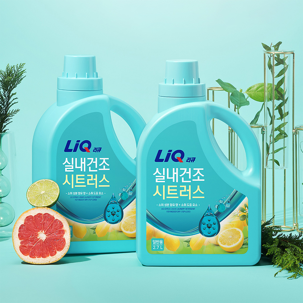 리큐 실내건조 시트러스 2.7L 용기 일반용 소취도움효소 - 상세 이미지 2