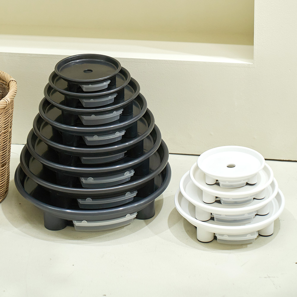 화분받침대바퀴 이동식 대형 원형 1호 물받침대