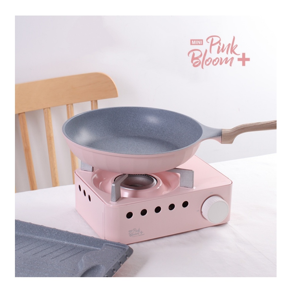 미니 가스버너 휴대용 가스렌지 캠핑버너 고화력 브루스타 핑크 케이스