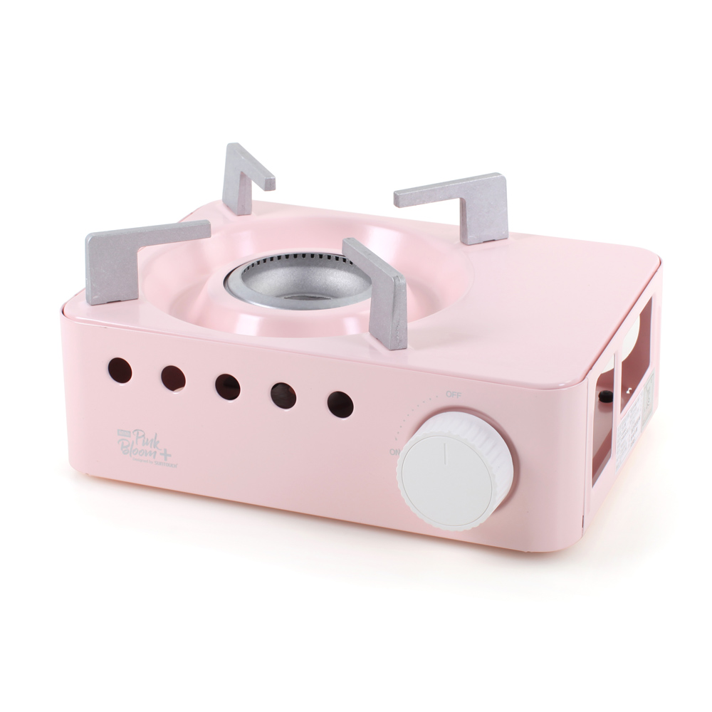 미니 가스버너 휴대용 가스렌지 캠핑버너 고화력 브루스타 핑크 케이스